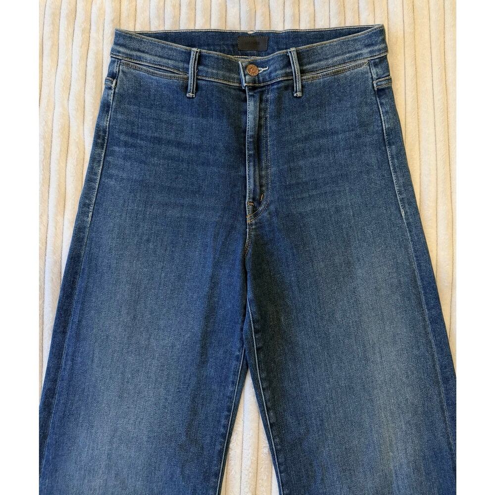 MOTHER Blue Wide Leg Flare Jeans - Picture 10 of 16